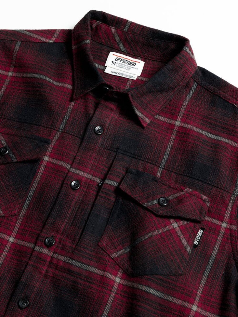 Off The Grid Surplus Destroyer Flannel - Black - Picture 7 of 8